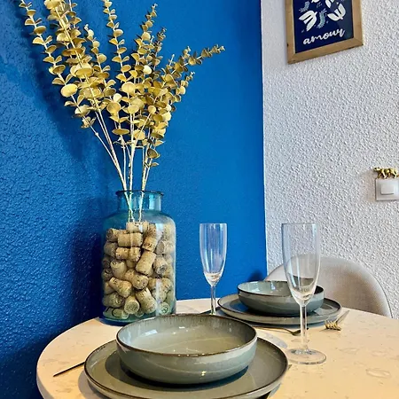 Appartement évasion Bleu Champagne&son Parking Privé Reims