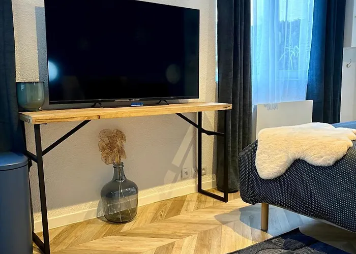 Evasion Bleu Champagne & Son Parking Prive Appartement